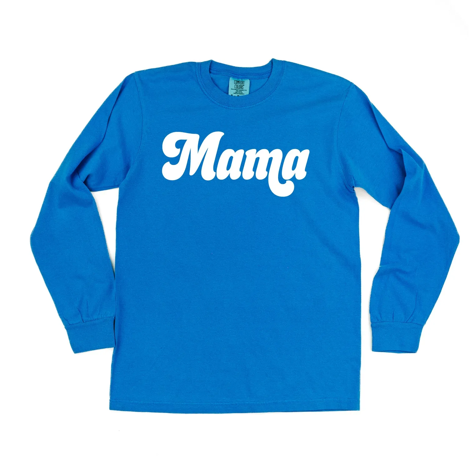 Mama (Retro) - LONG SLEEVE COMFORT COLORS TEE