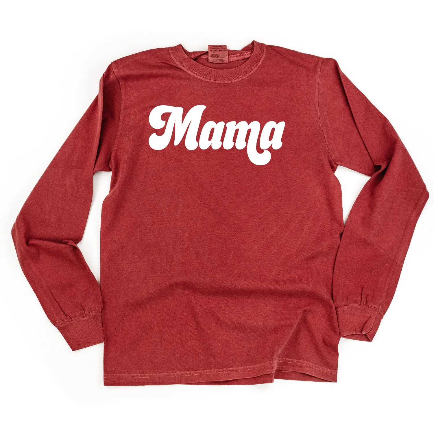 Mama (Retro) - LONG SLEEVE COMFORT COLORS TEE