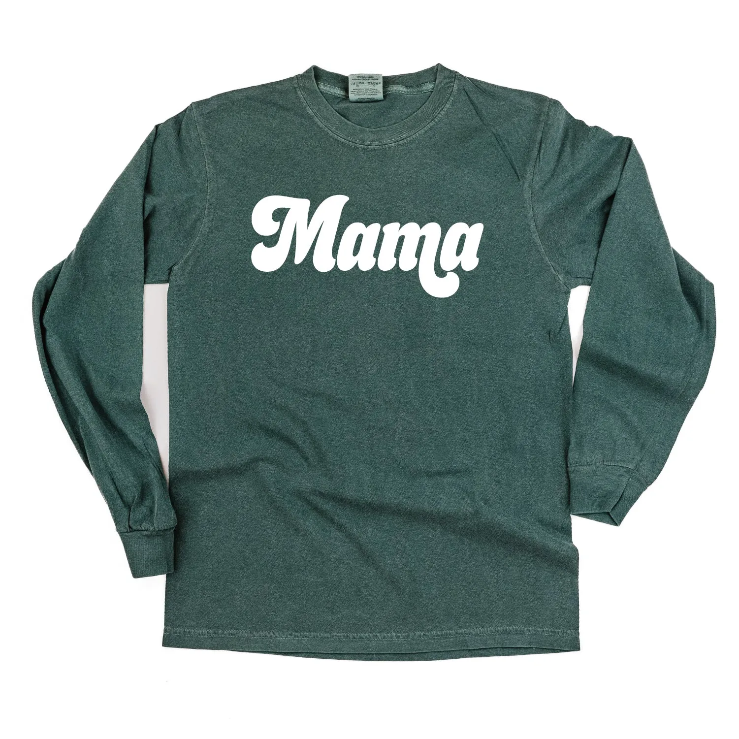 Mama (Retro) - LONG SLEEVE COMFORT COLORS TEE