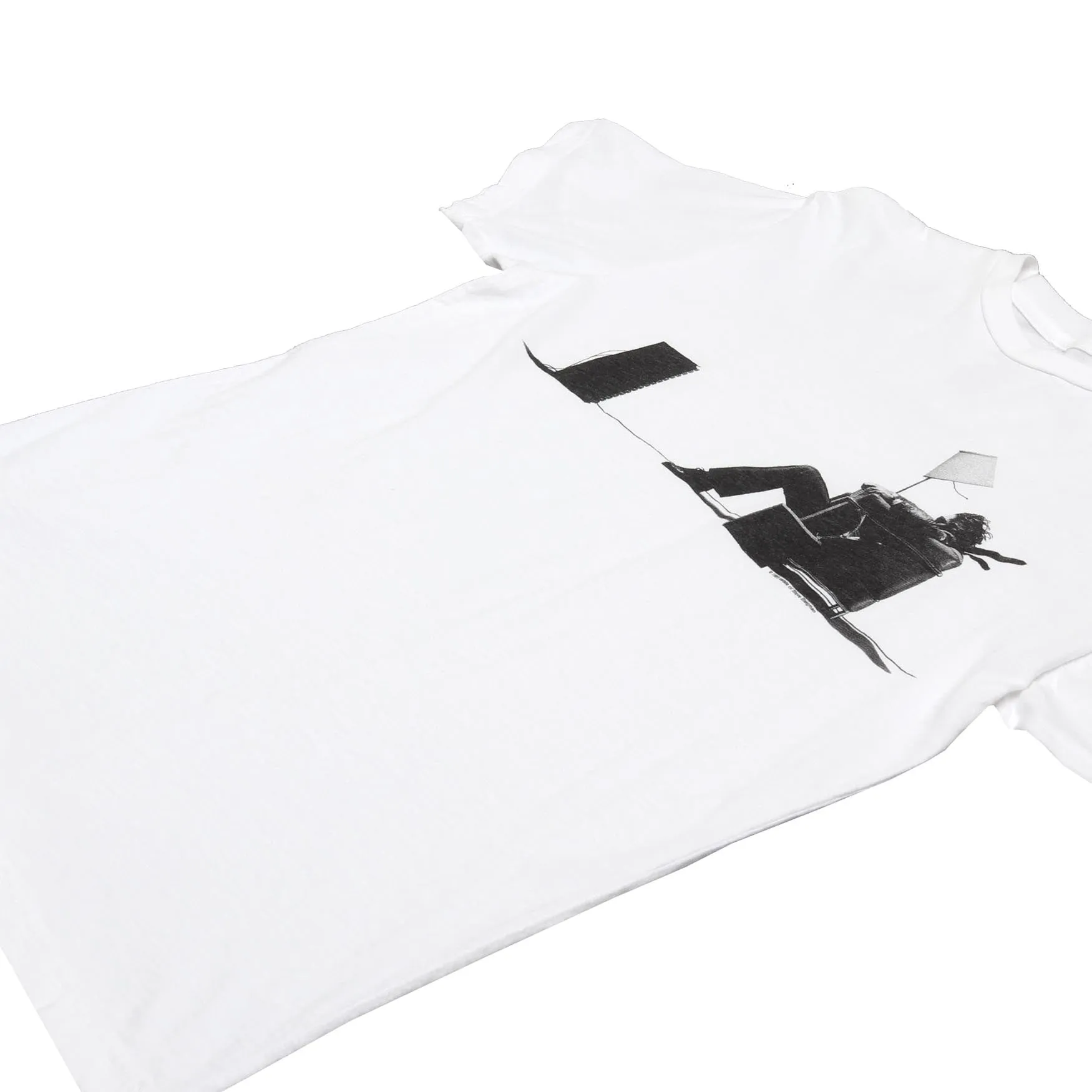 Maxell Blown Away Guy graphic white t-shirt by Altru Apparel