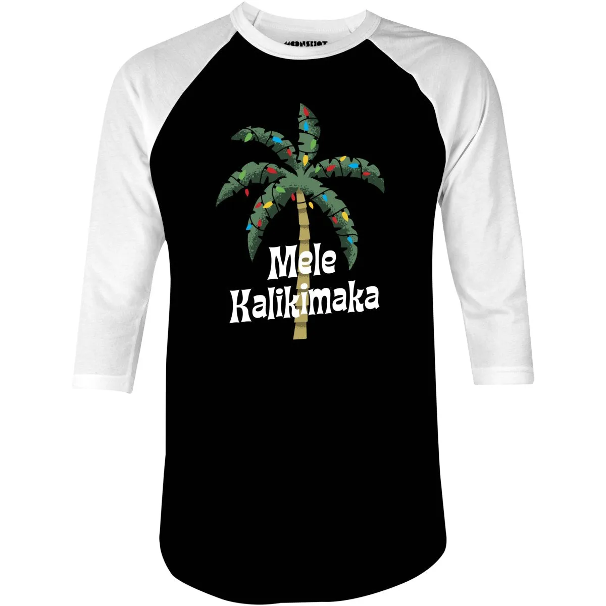 Mele Kalikimaka - 3/4 Sleeve Raglan T-Shirt