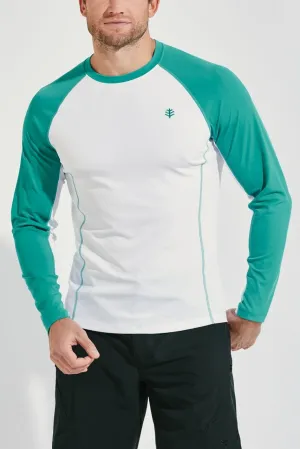 Men's Hightide Long Sleeve Swim Shirt | Cool Seafoam Colorblock