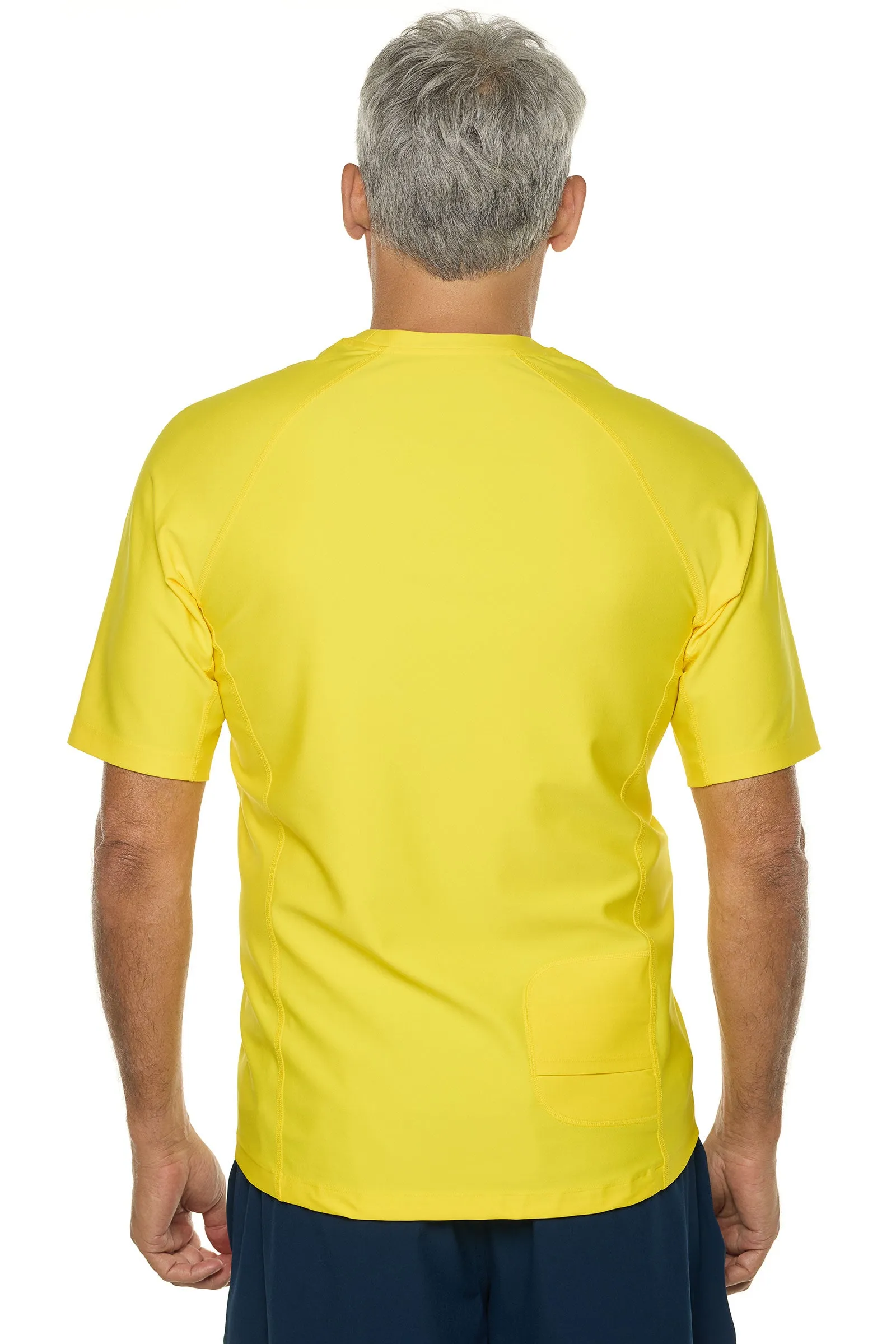 Men's Hightide Short Sleeve Swim Shirt | Bold Yellow