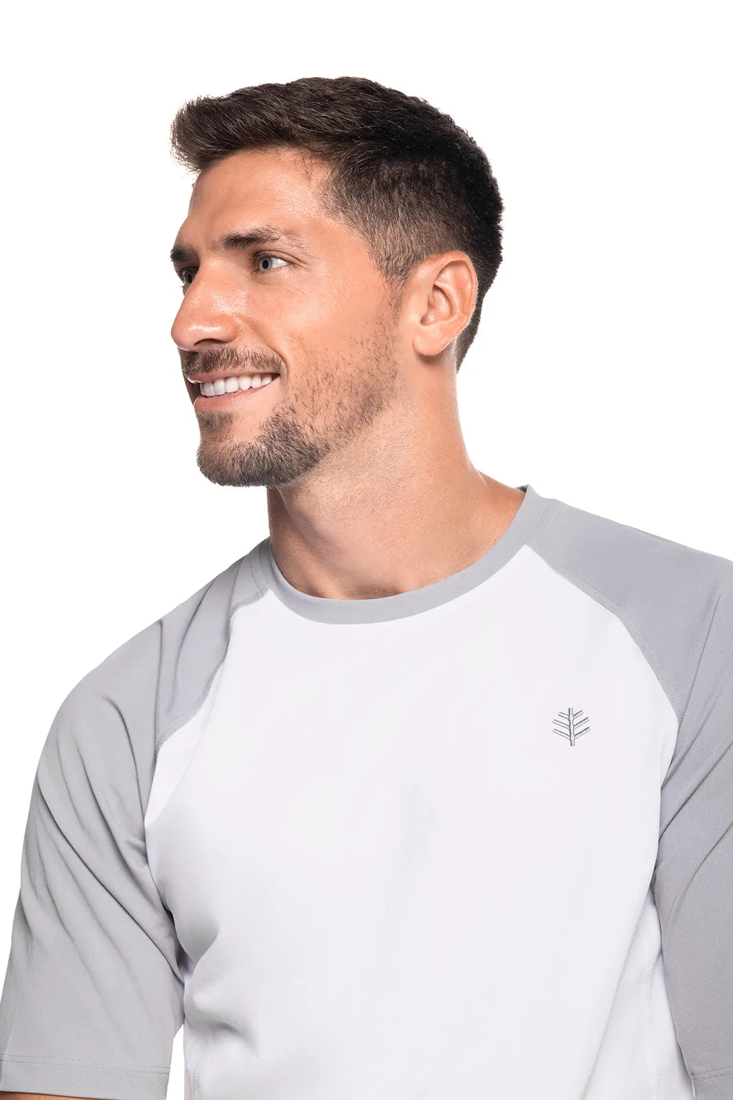 Men's Hightide Short Sleeve Swim Shirt | Mercury/White Colorblock