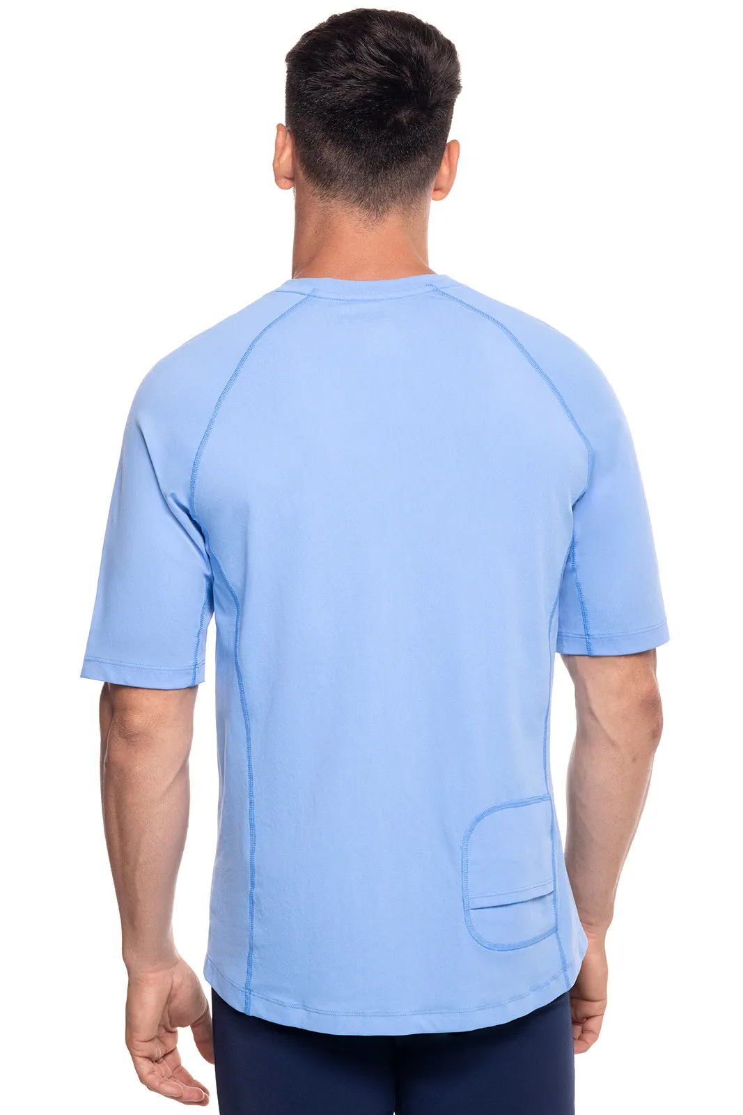 Men's Hightide Short Sleeve Swim Shirt | Surf Blue