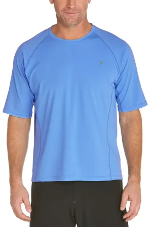 Men's Hightide Short Sleeve Swim Shirt | Surf Blue