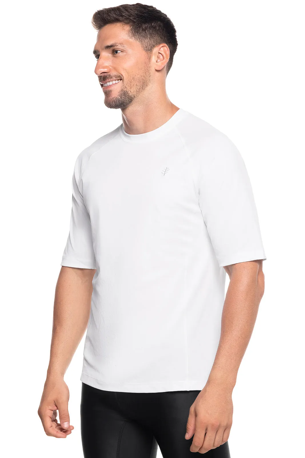 Men's Hightide Short Sleeve Swim Shirt | White