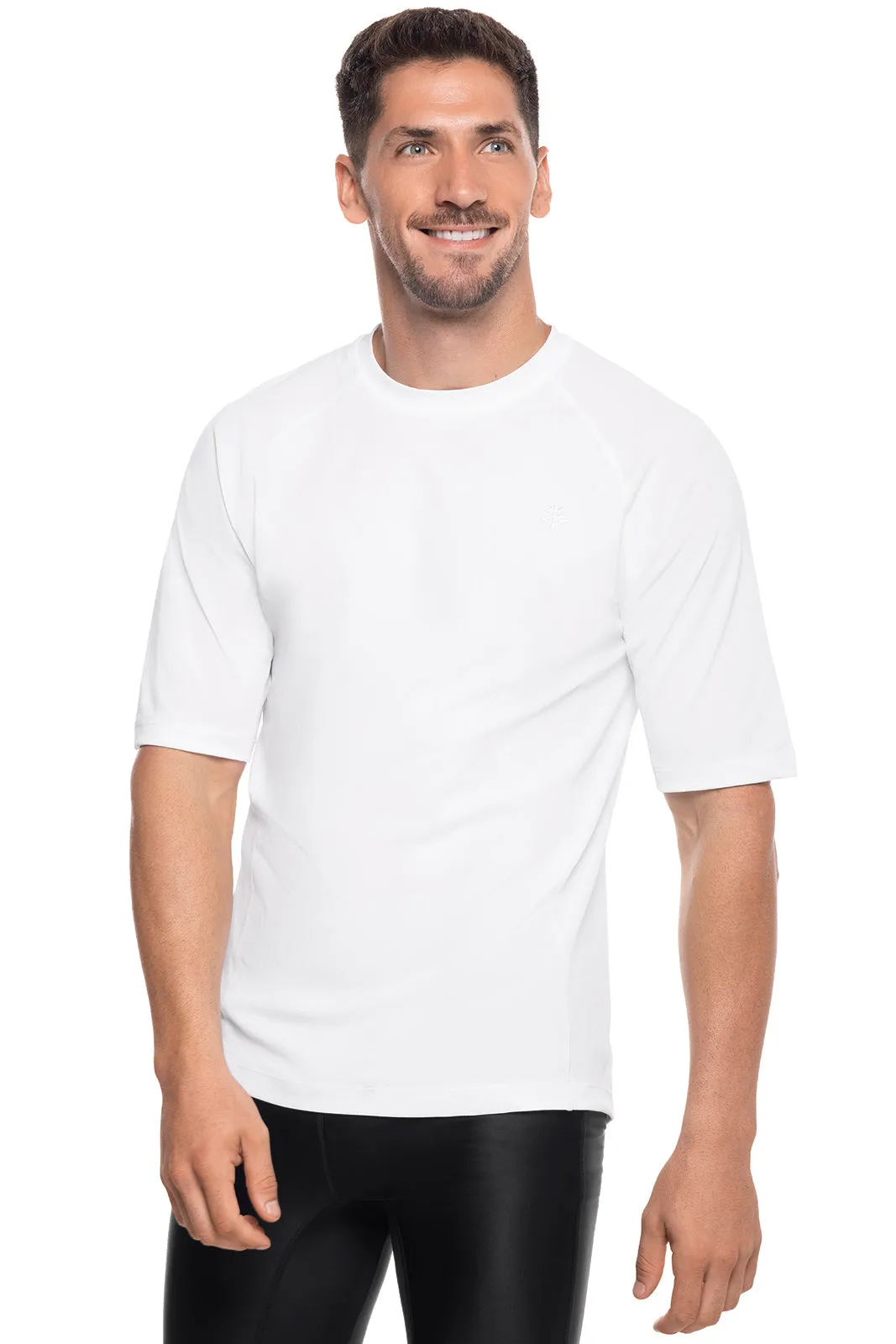 Men's Hightide Short Sleeve Swim Shirt | White