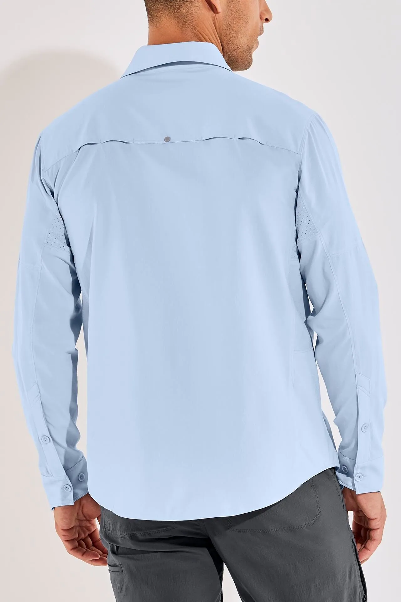 Men's Nassau Fishing Shirt | Light Blue