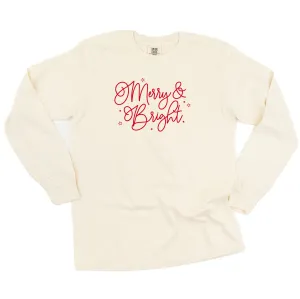 Merry And Bright - LONG SLEEVE Comfort Colors Tee