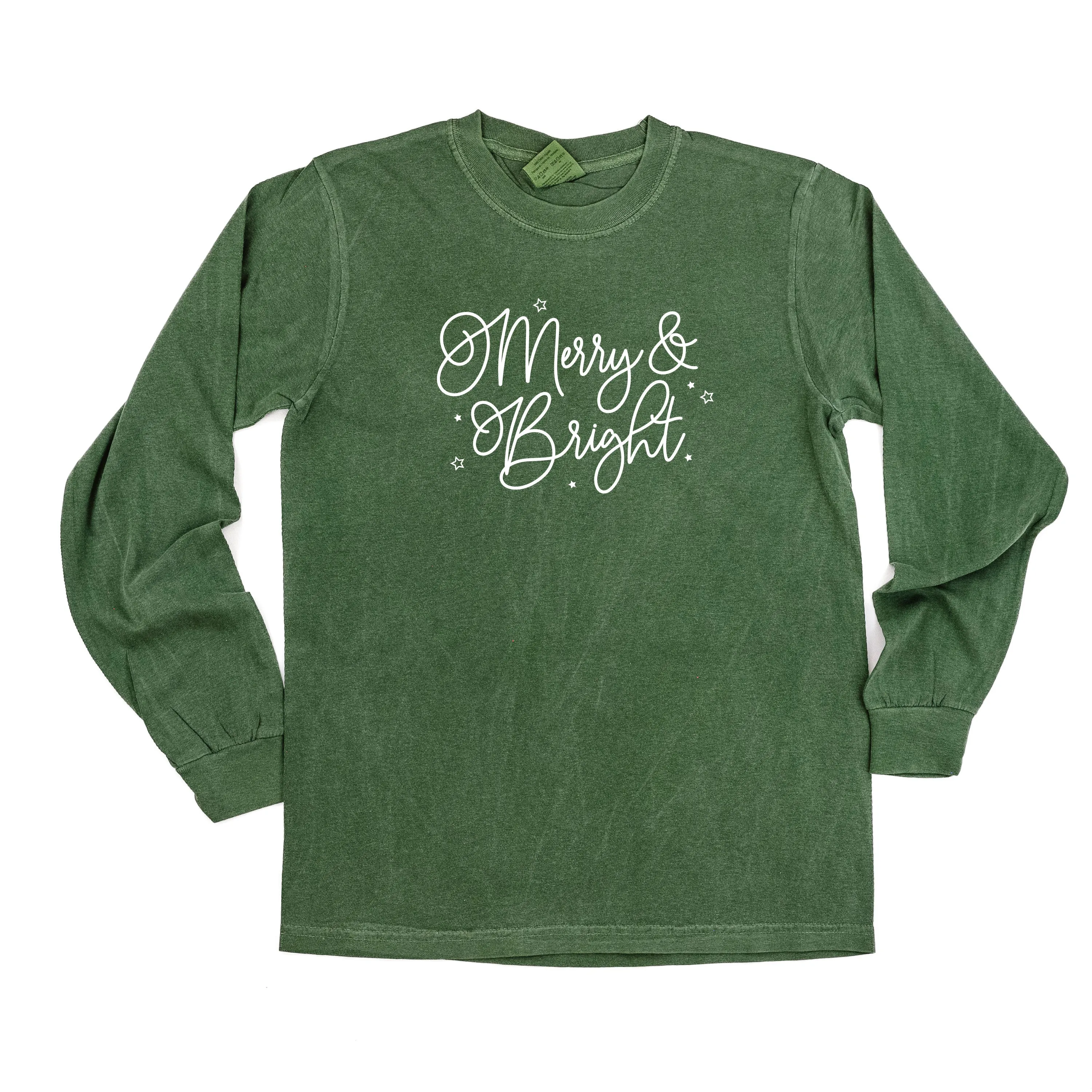 Merry And Bright - LONG SLEEVE Comfort Colors Tee