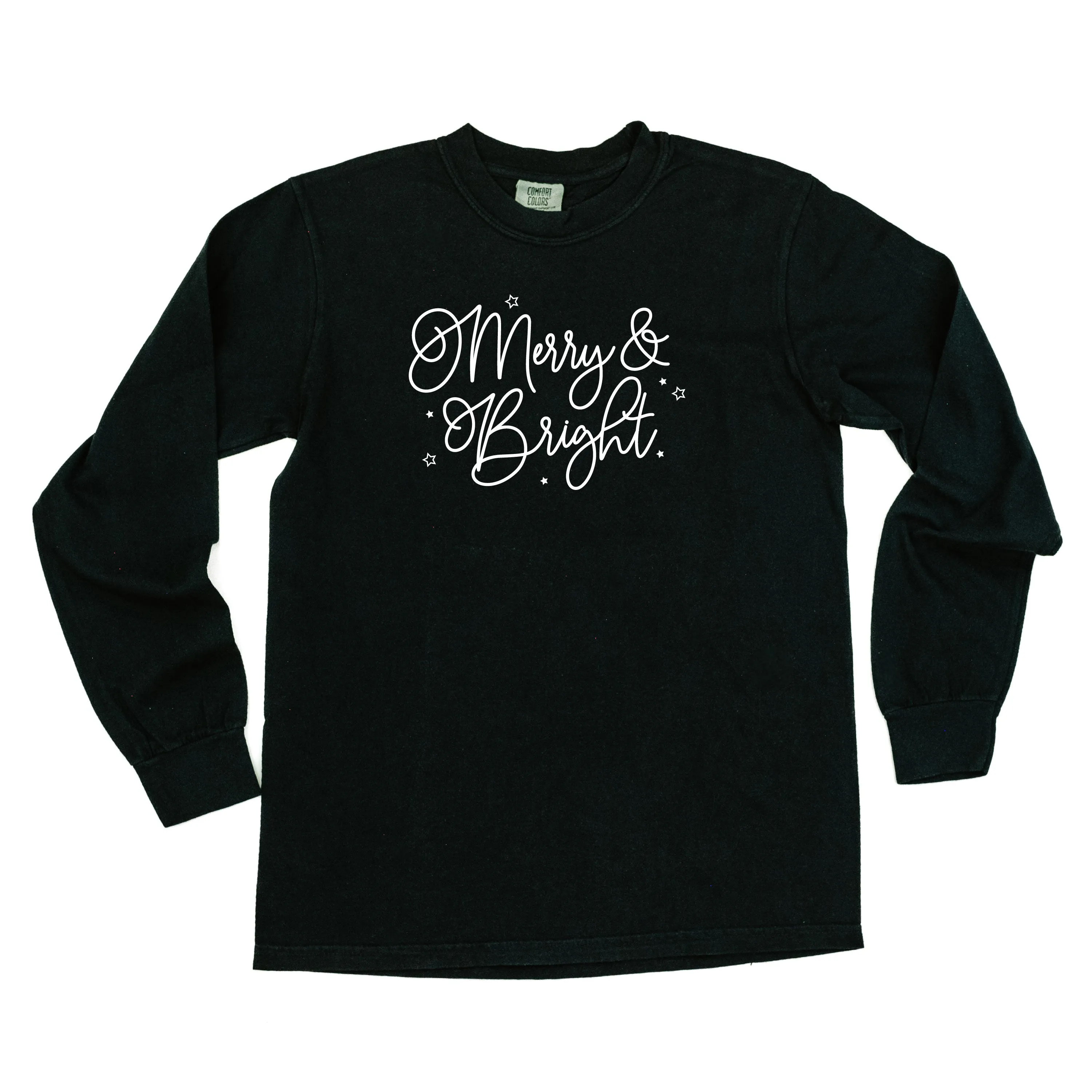 Merry And Bright - LONG SLEEVE Comfort Colors Tee