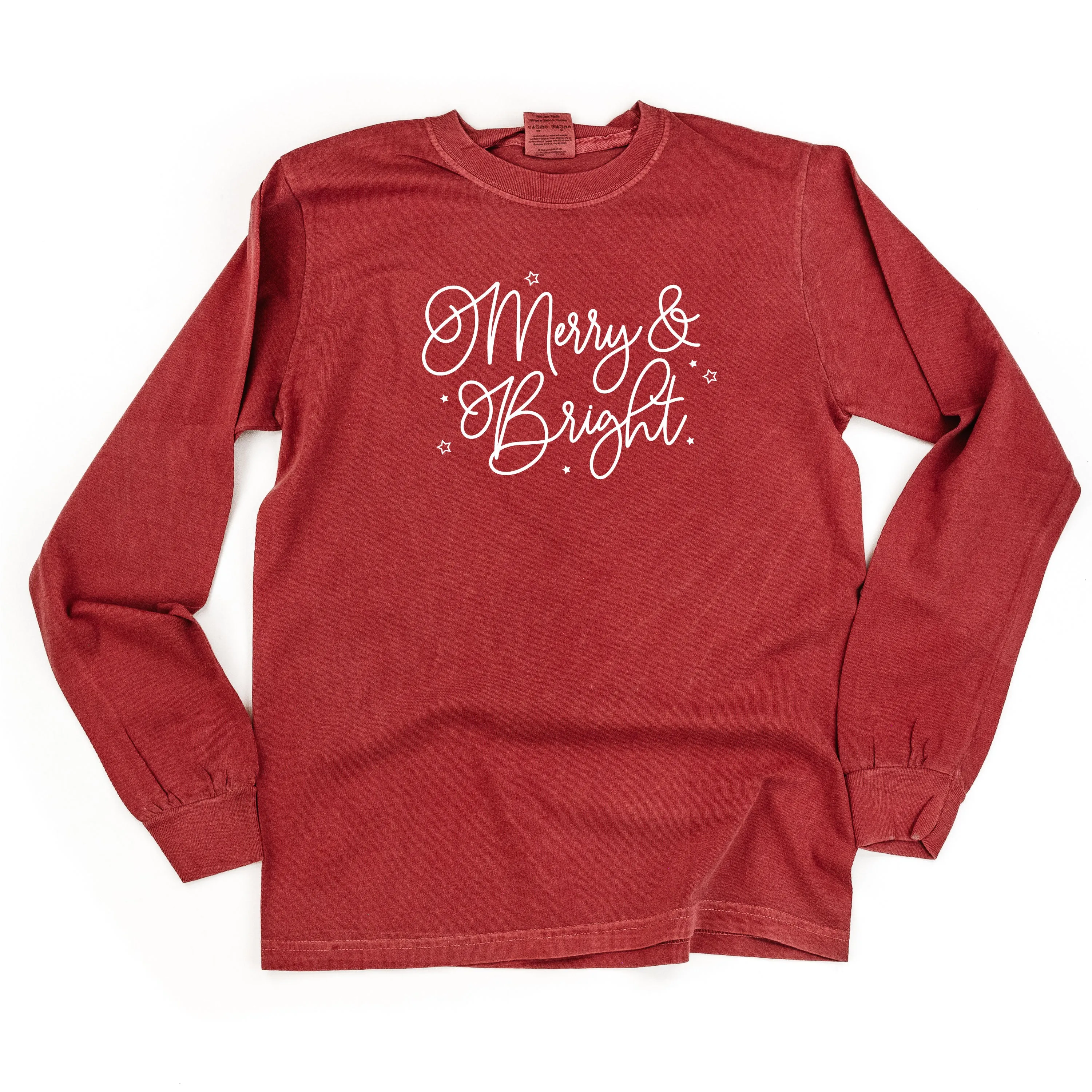 Merry And Bright - LONG SLEEVE Comfort Colors Tee