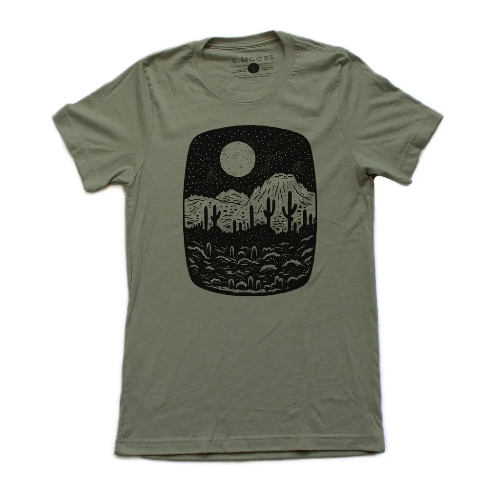 Moore Collection Night Butte Olive Tee