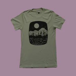 Moore Collection Night Butte Olive Tee