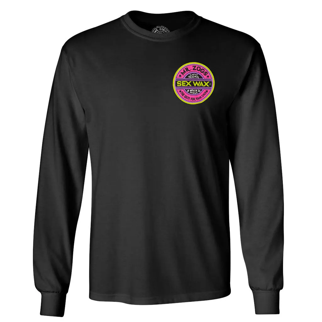 Mr. Zog's Sex Wax Mens Fluoro L/S Tee - Black