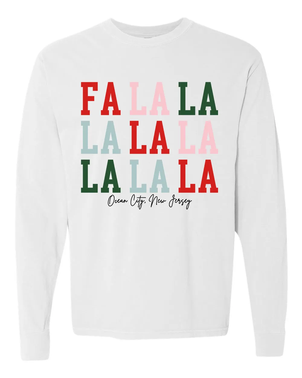 Ocean City FALALA Long Sleeve Tee - White