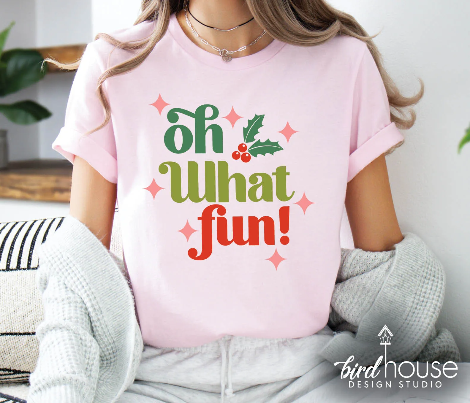 Oh What Fun Shirt, Cute Christmas Graphic Tee