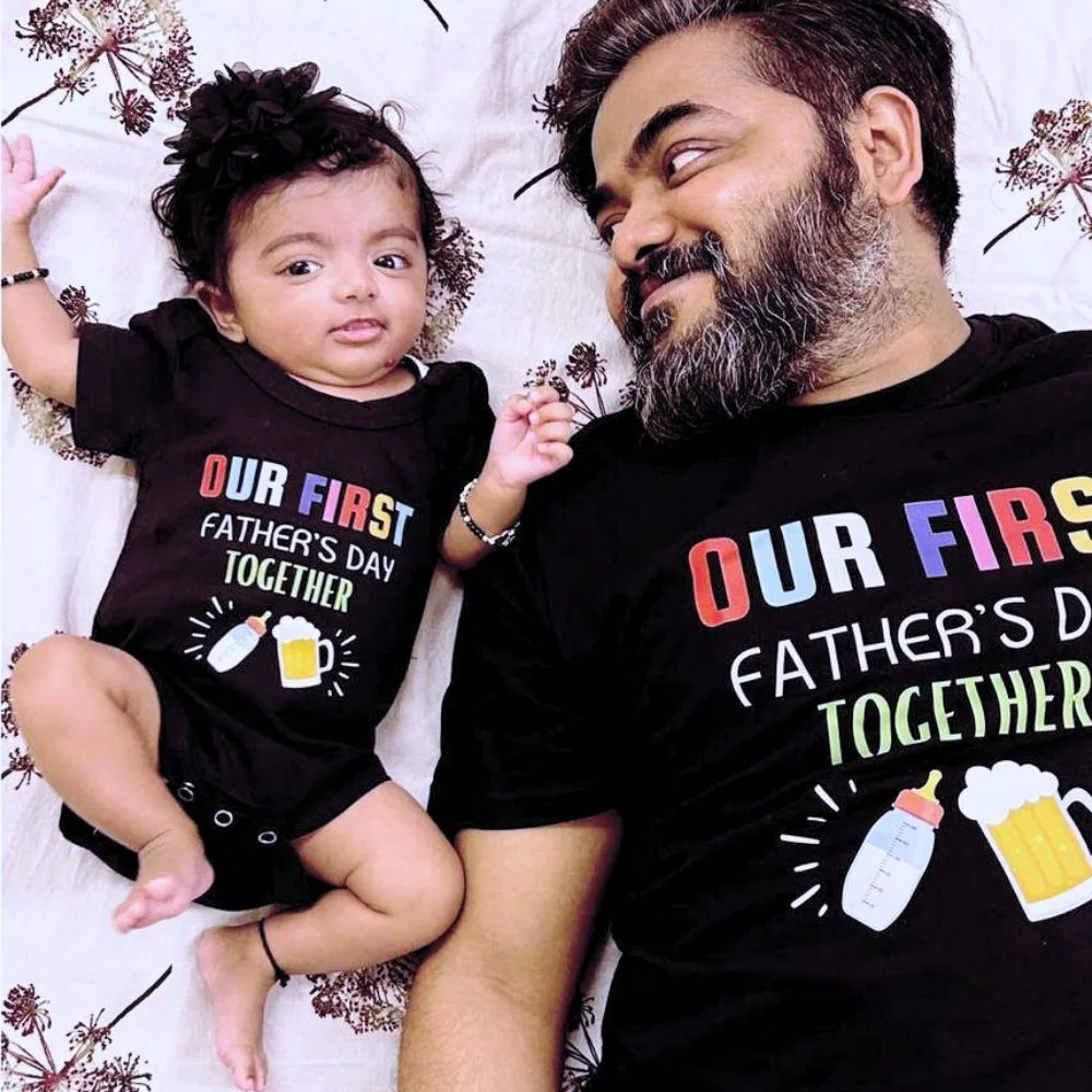 Our First Father's Day Together Tees for Father & Son and Father & Daughter