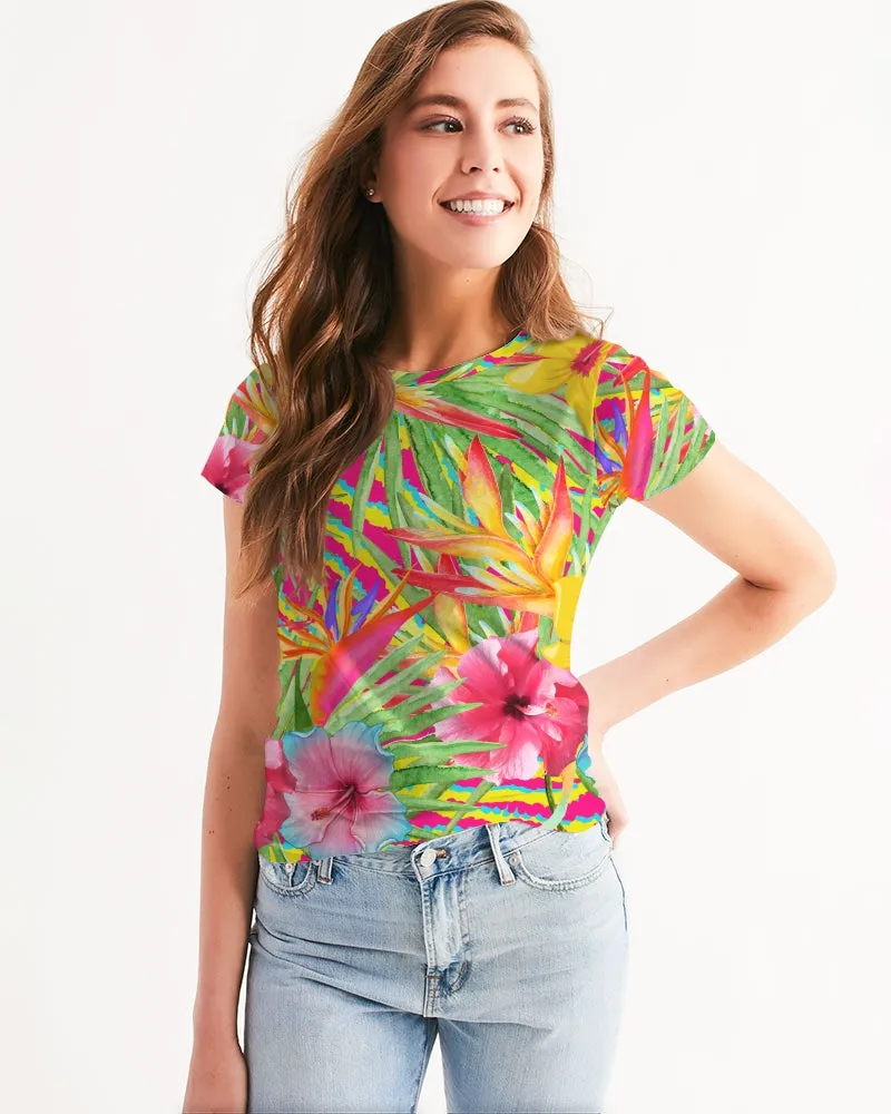 Paradise Island Floral Women's Top