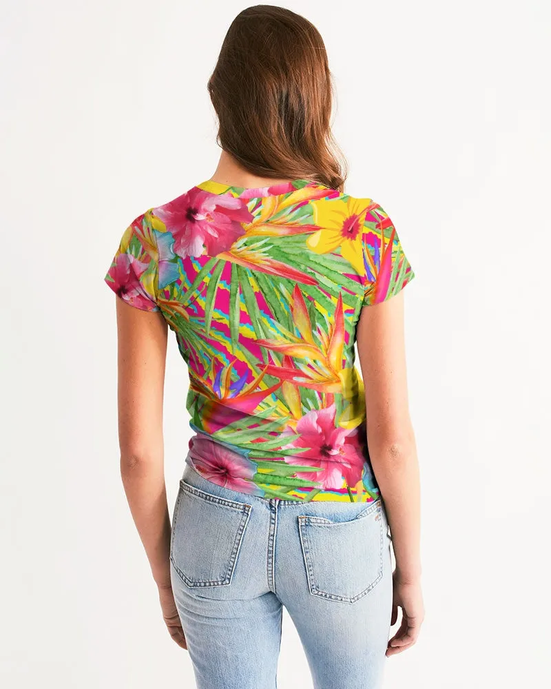 Paradise Island Floral Women's Top