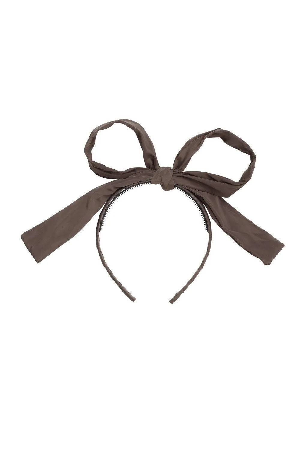 Party Bow Taffeta - Charcoal