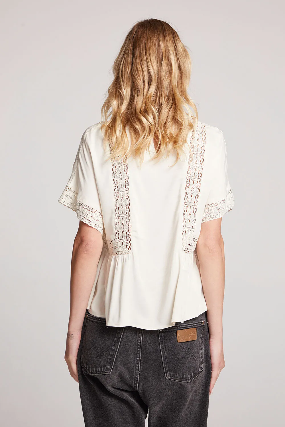 Petal Starry White Short Sleeve