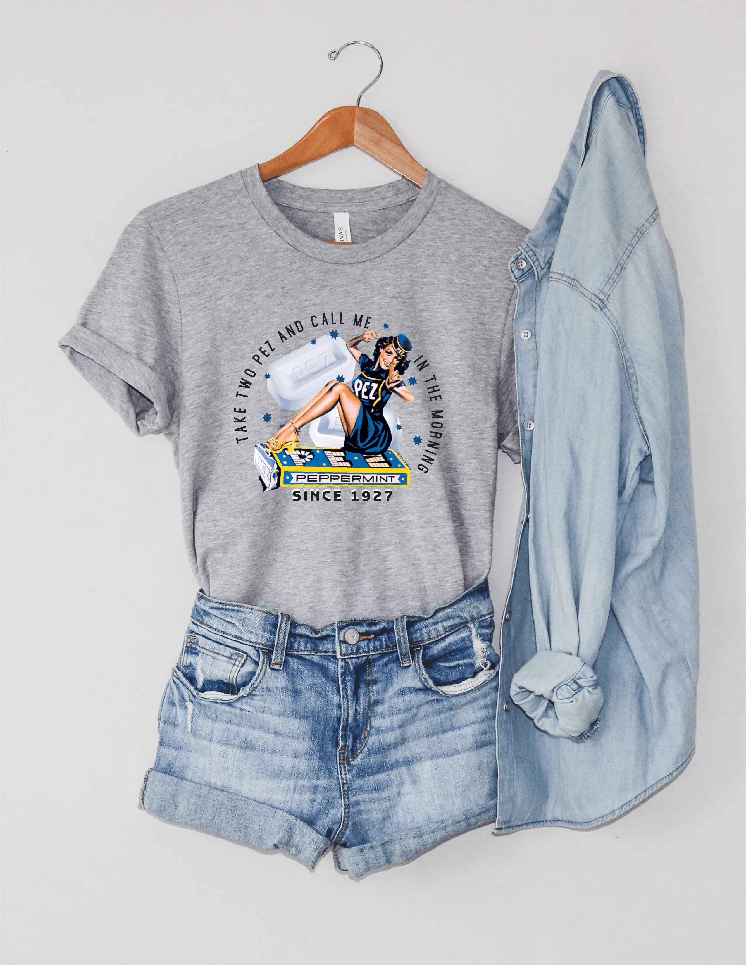 PEZ Vintage Pin Up Girl | Take Two PEZ and Call Me in the Morning Tee