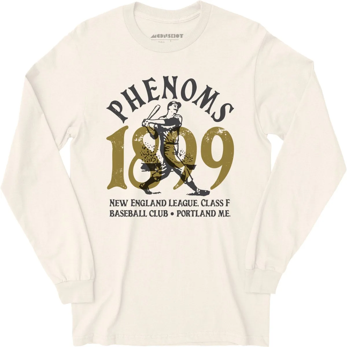 Portland Phenoms - Maine - Vintage Defunct Baseball Teams - Long Sleeve T-Shirt