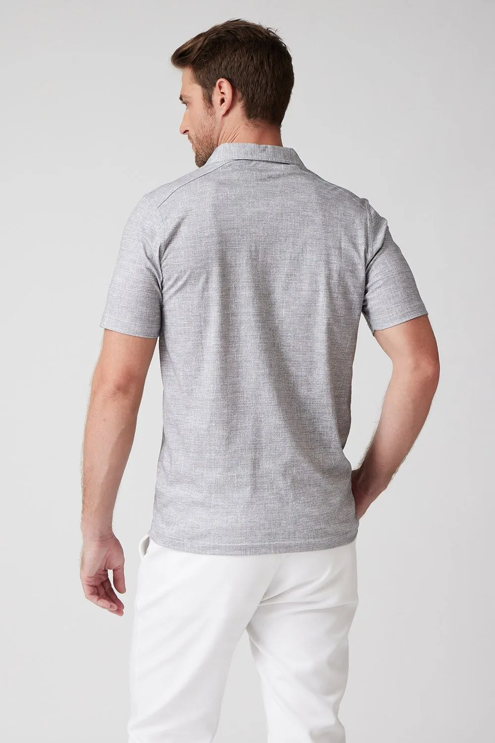 Raffi The Wesley Short Sleeve Polo Shirt RW23296 | Grey | Clearance Final Sale