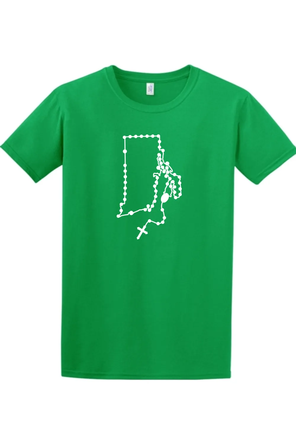 Rhode Island Catholic Rosary Adult T-shirt