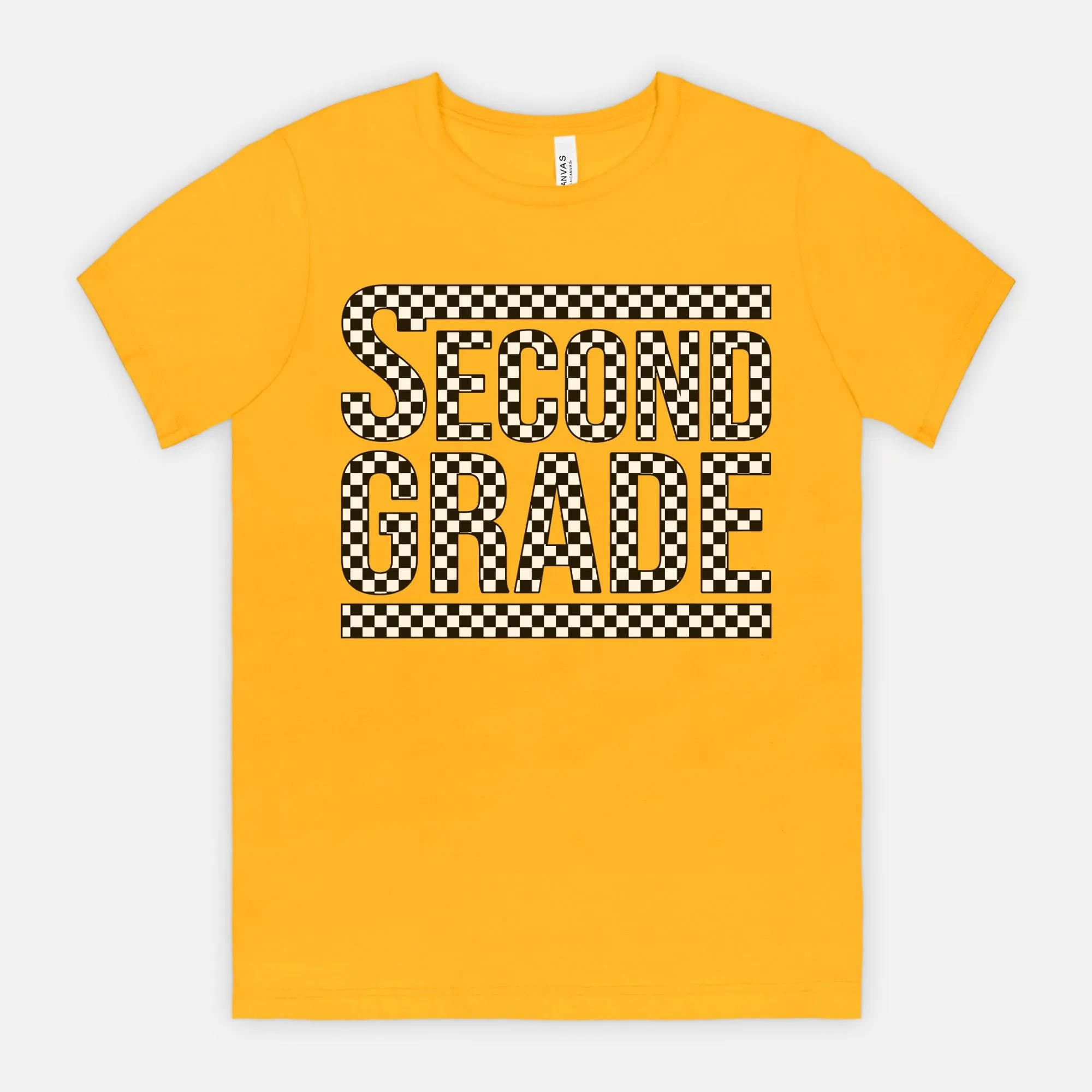 Second Grade Checked Out Tee