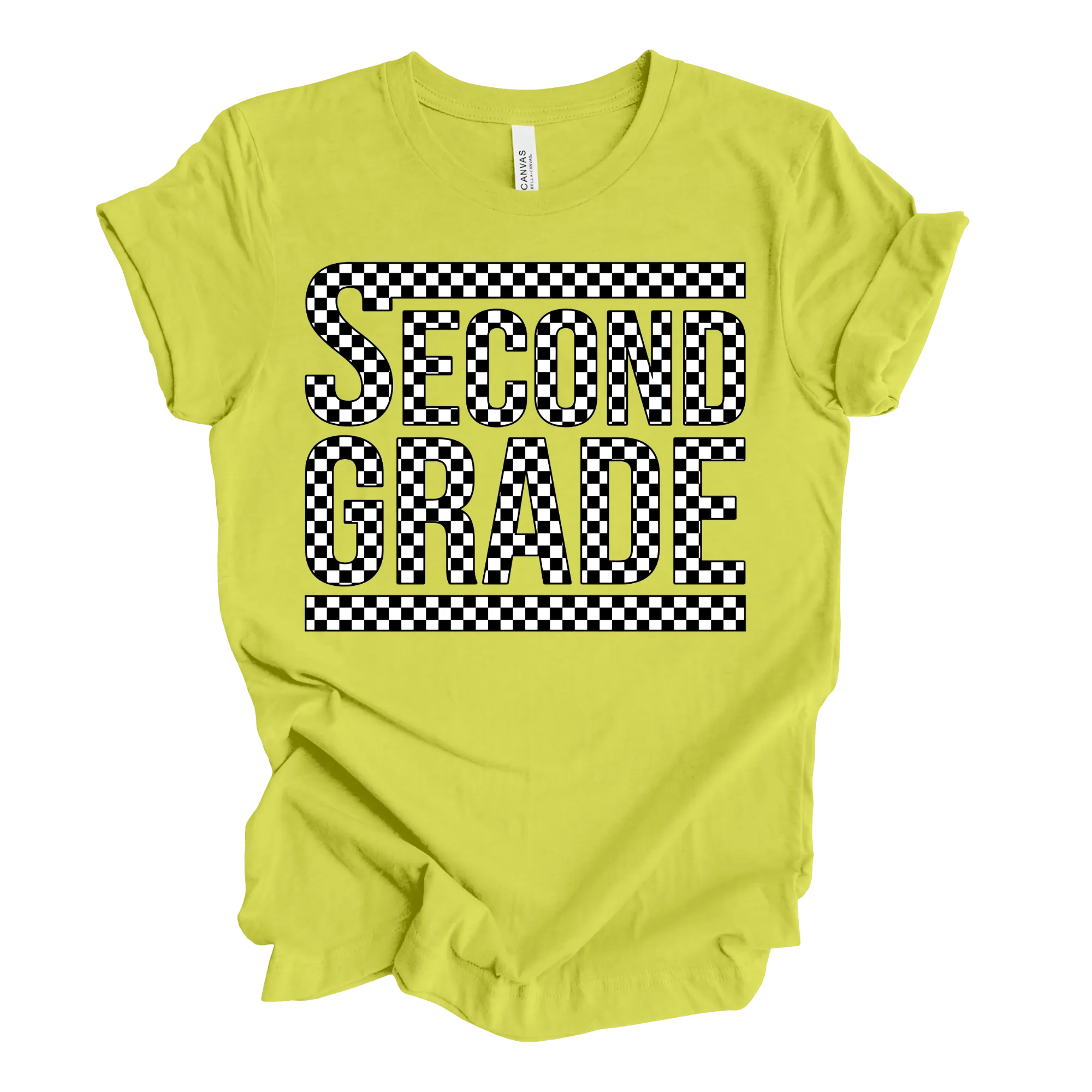 Second Grade Checked Out Tee