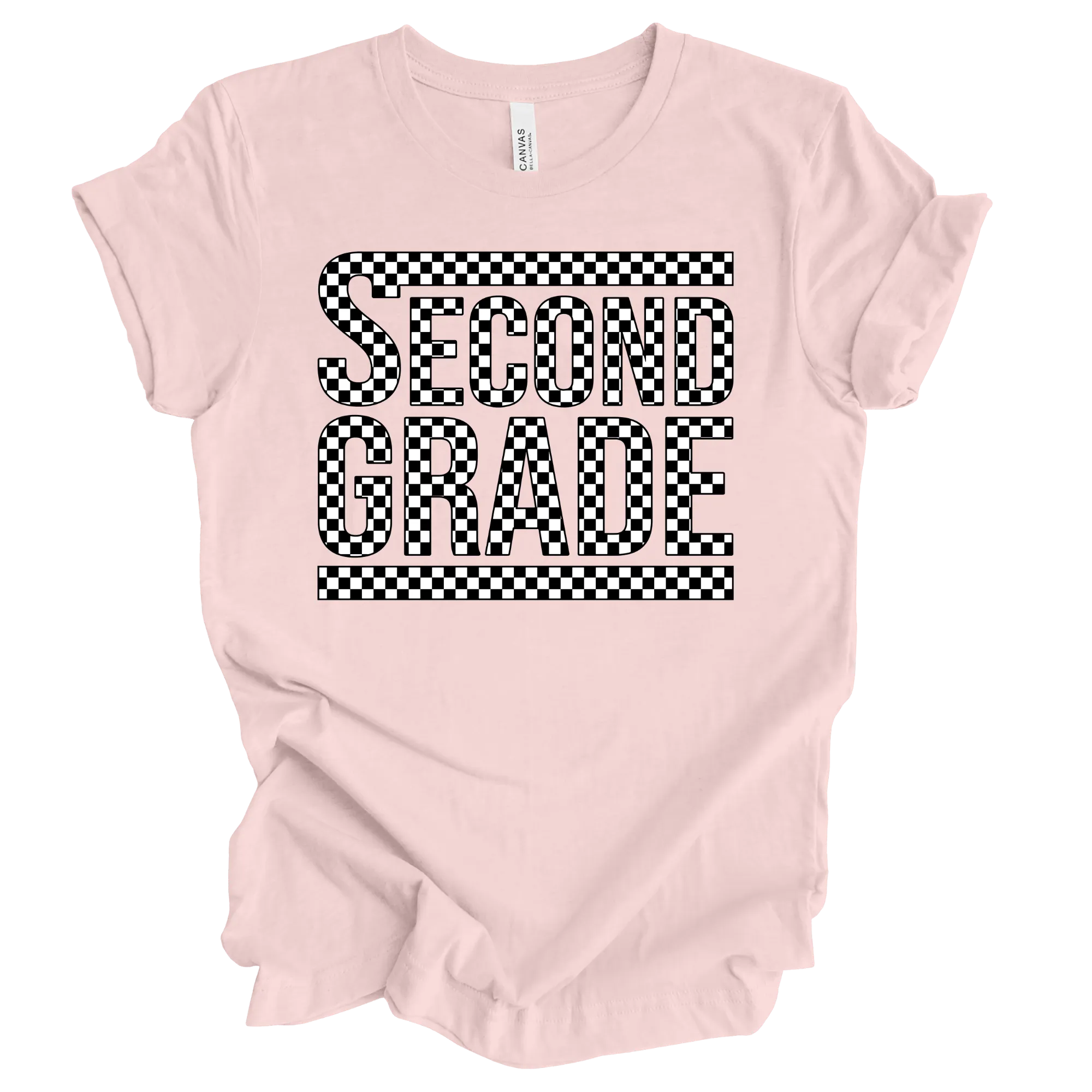 Second Grade Checked Out Tee