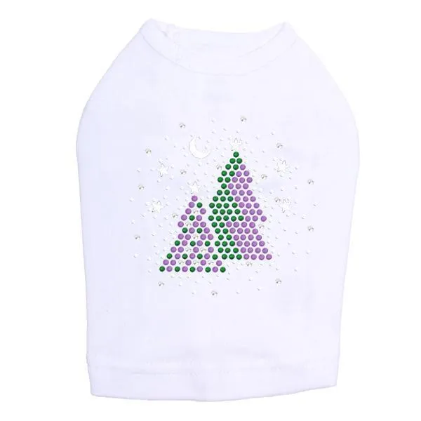 Silent Night Rhinestone Dog Tank