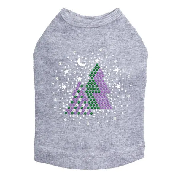 Silent Night Rhinestone Dog Tank