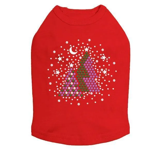 Silent Night Rhinestone Dog Tank