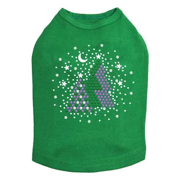 Silent Night Rhinestone Dog Tank