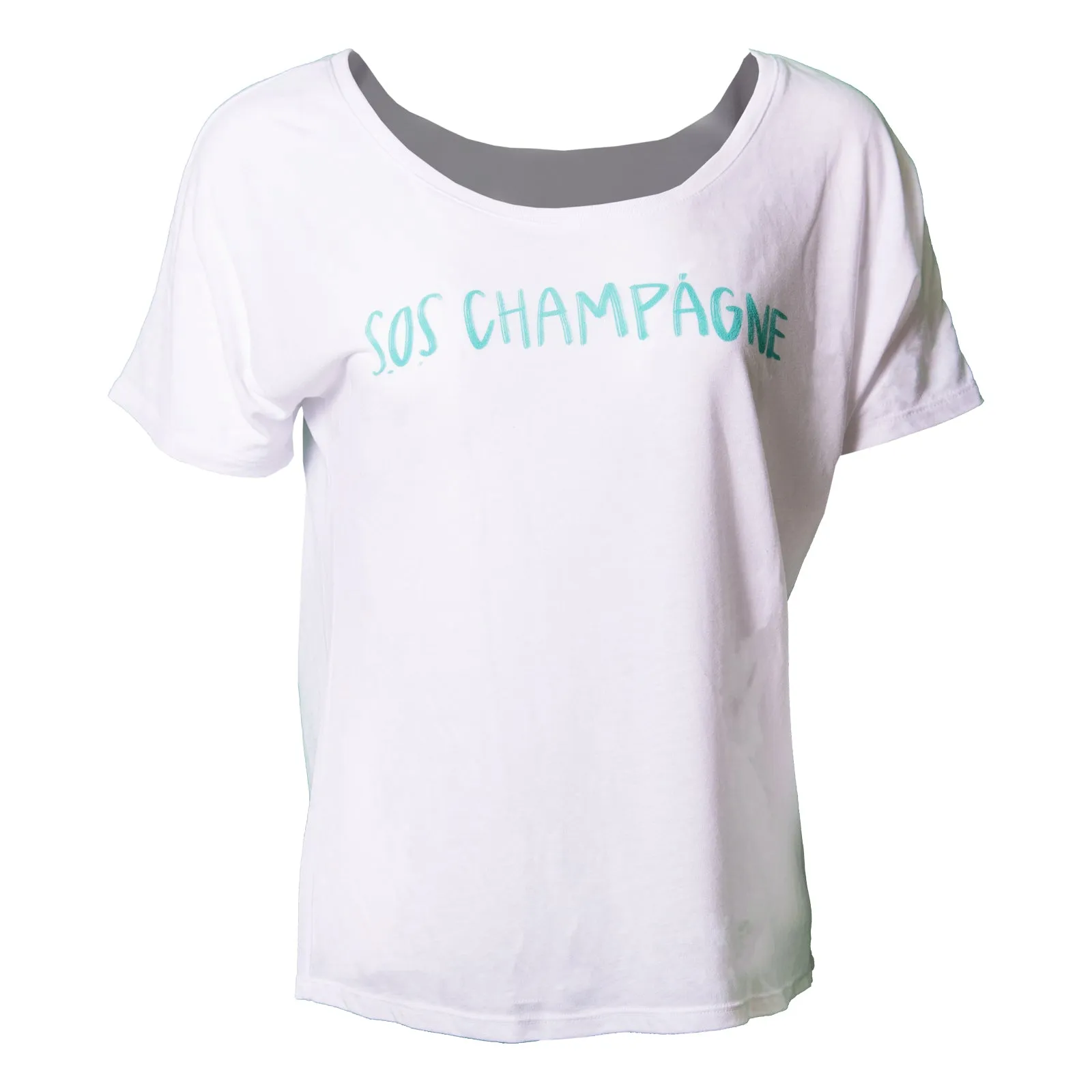 SOS Champange Scoop Neck T-Shirt