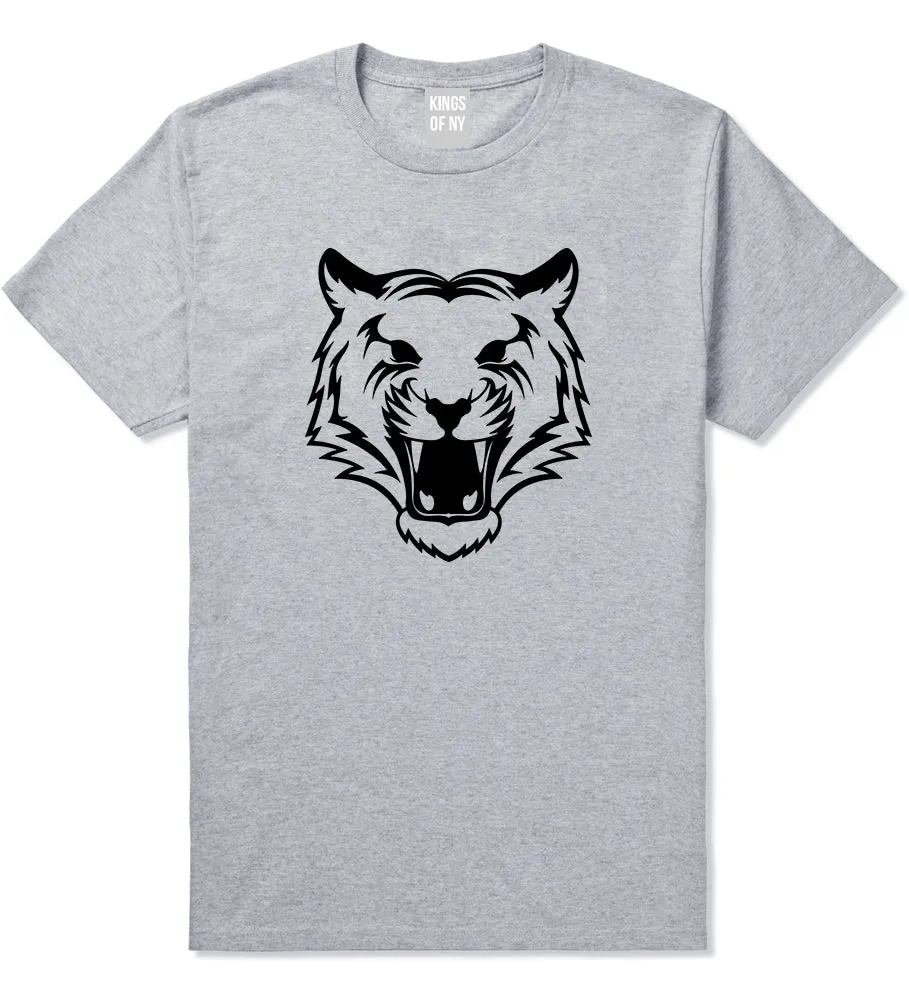 Tiger Face Outline Mens T-Shirt