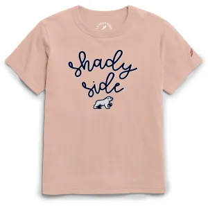 Whimsical Script League Youth Tumble Short Sleeve Tee