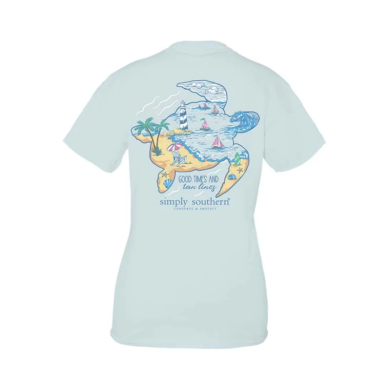 Youth Turtle Tracking Lighthouse Short Sleeve T-Shirt