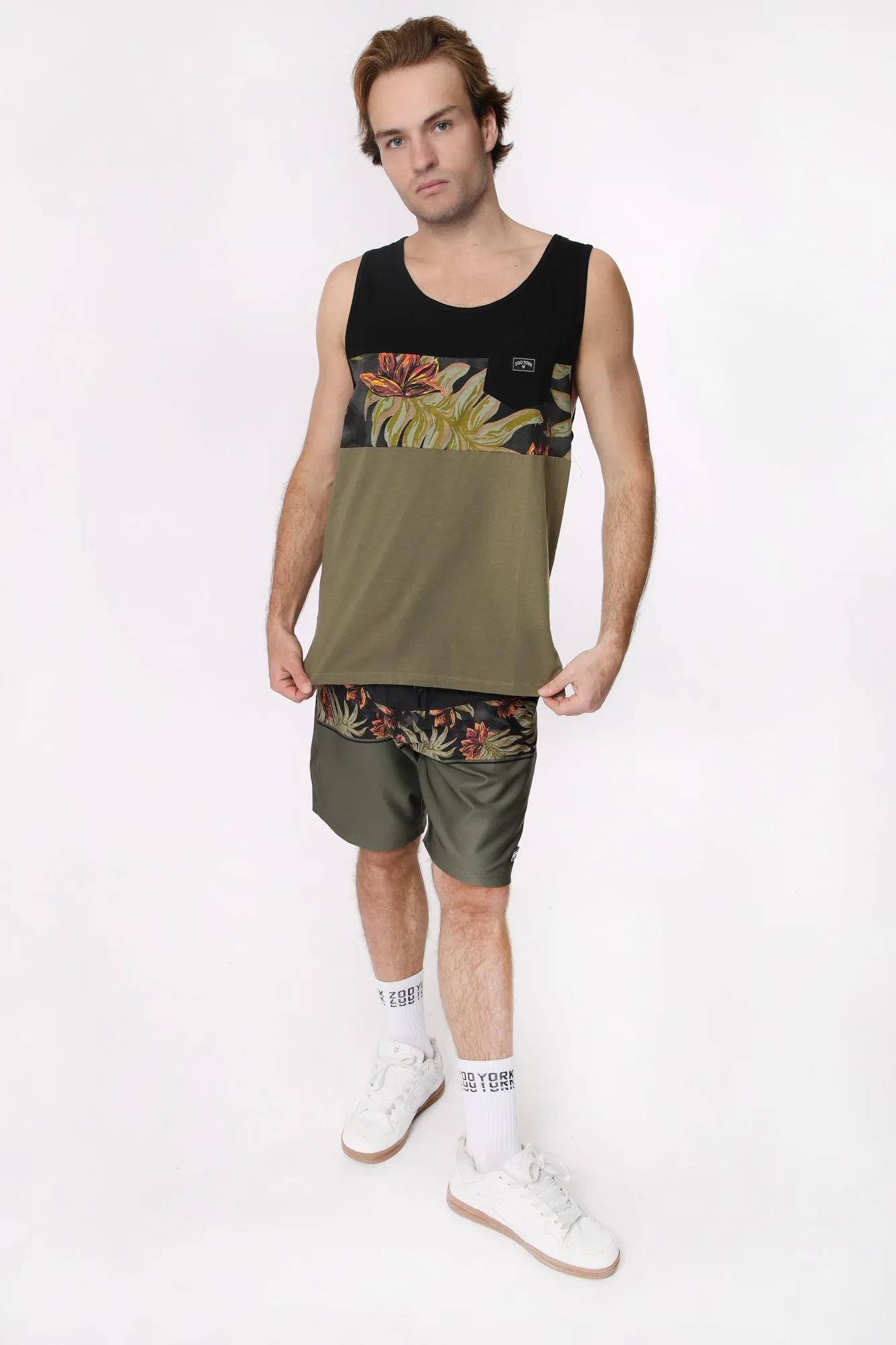 Zoo York Mens Tropical Print Tank Top