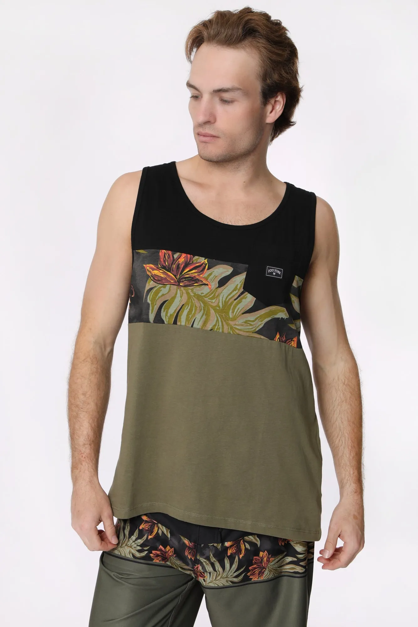 Zoo York Mens Tropical Print Tank Top